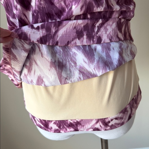 Duluth Trading Company Suit Up Swim Built In Bra Cap Sleeve Top - Picture 7 of 10